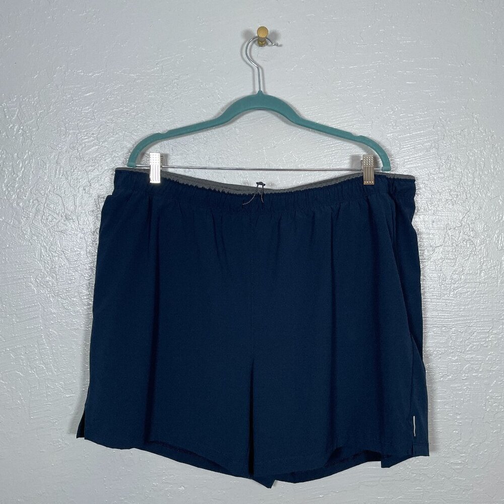 Columbia Men XXL Navy Blue Alpine Chill Zero Shorts Lined Pockets Drawstring
